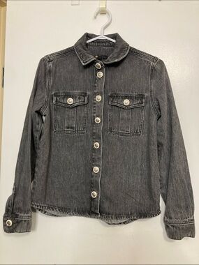Maje Women’s Black Washed Denim Jacket -18.5”